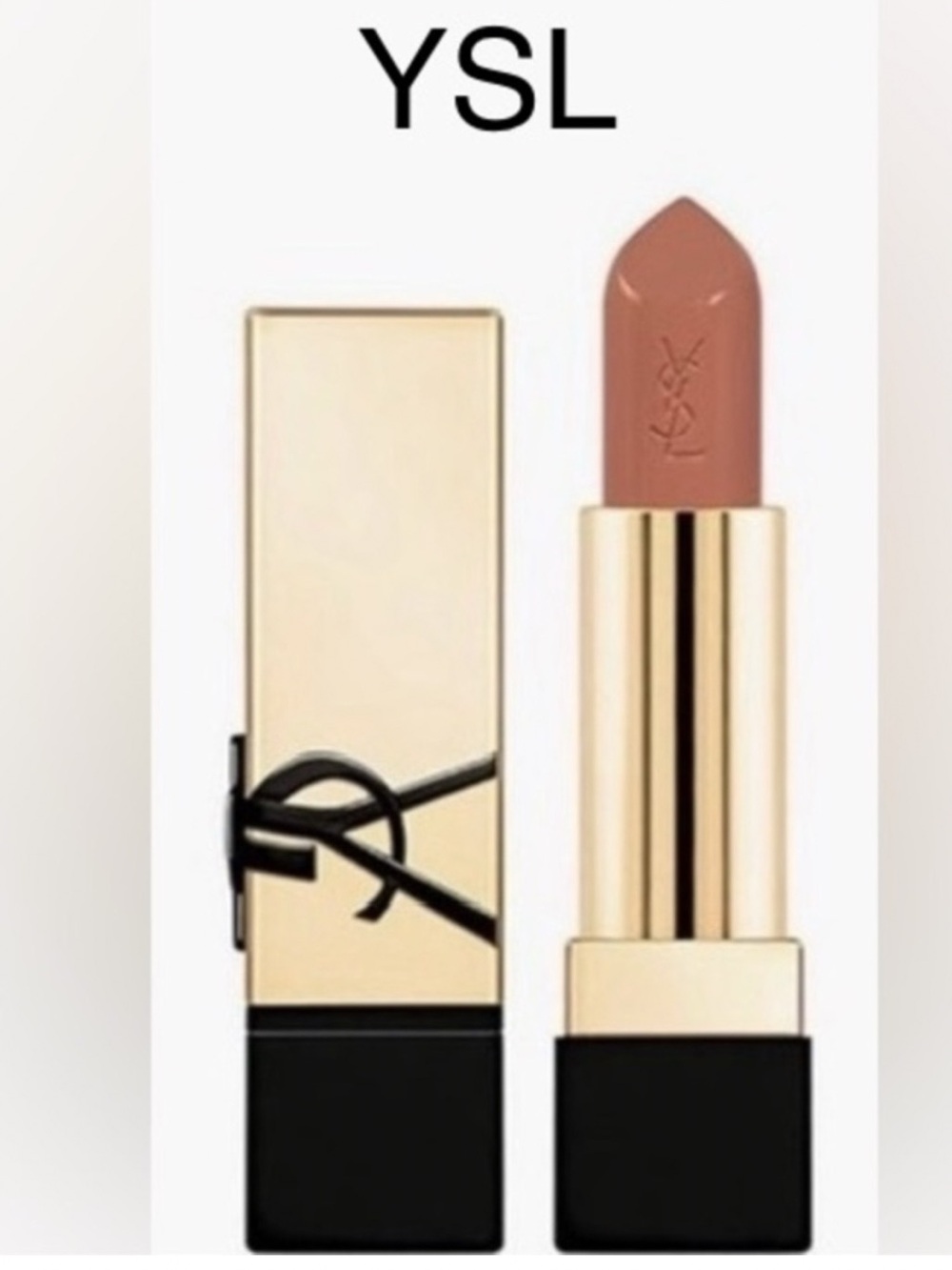 NIB YSL Rouge Pur Couture Satin Lipstick Travel Size (1.3 g)- Shade: NM Nu Muse